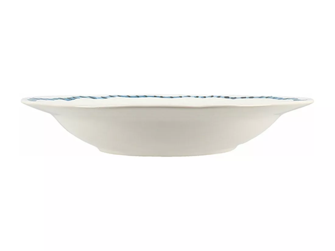 Novastyl - Lot 6 Assiettes Creuses Gardenia 21cm En Gres