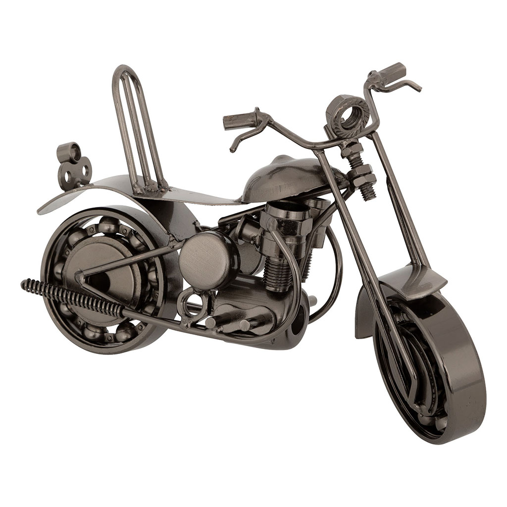 Décoration à poser moto métal 20x10x7cm