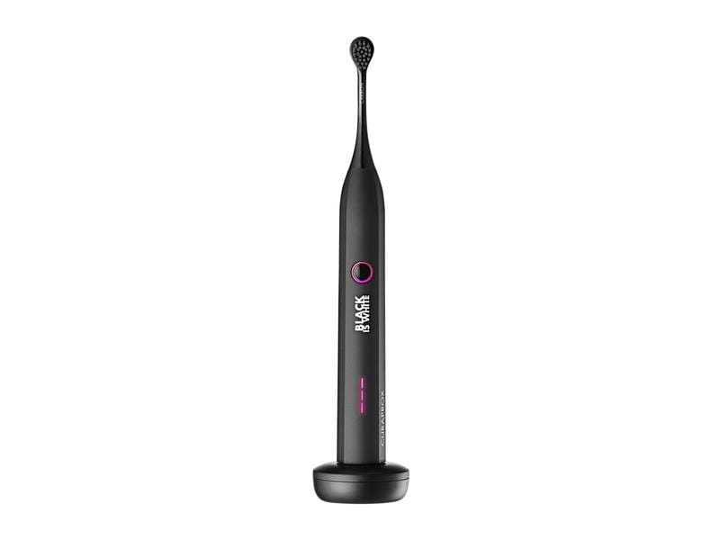 CURAPROX Schallzahnbürste Black is White Hydrosonic Elektrische Zahnbürste in Matt-Schwarz