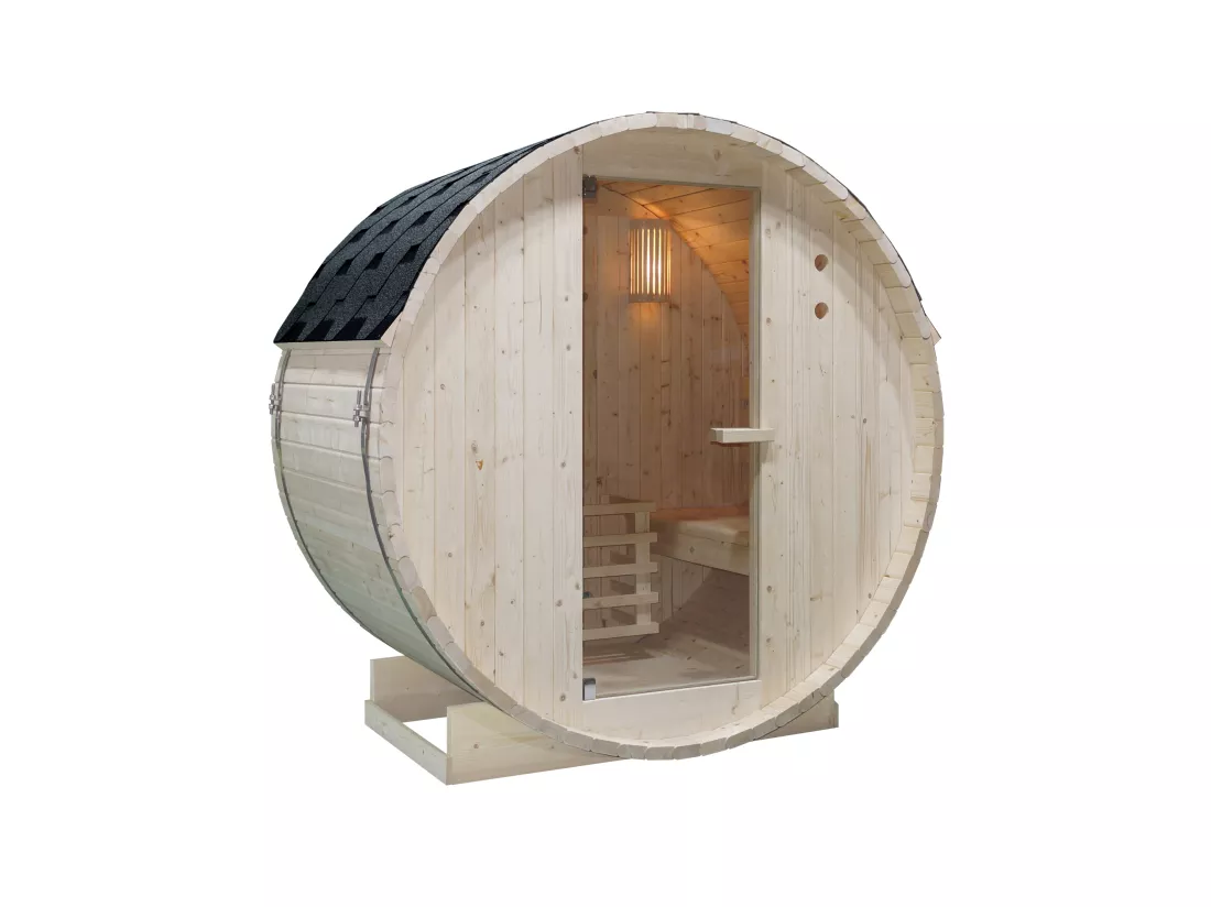 Sauna d'extérieur 2 places - L185 x P120 x H190 cm - ISOKYRO