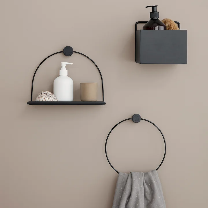 Ferm Living - Wall Box rechteckig, schwarz
