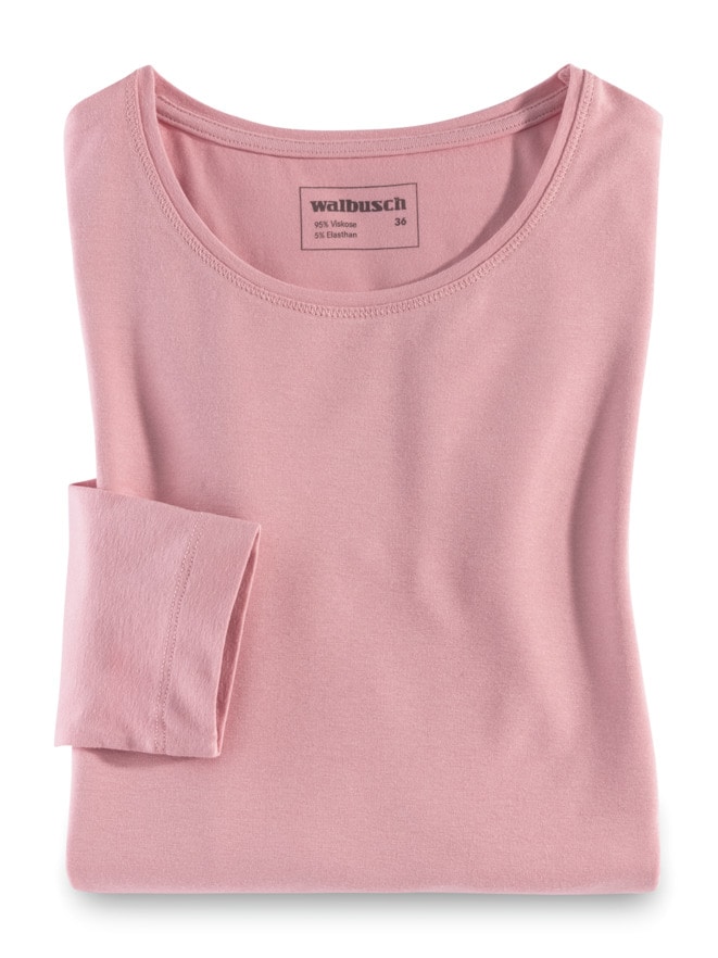 Viskose-Shirt Langarm