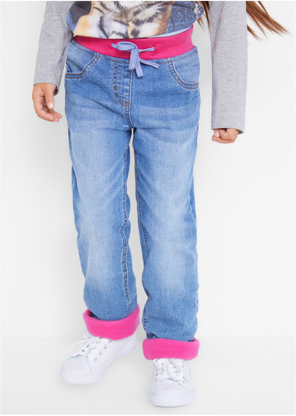 Jean thermo fille avec doublure polaire