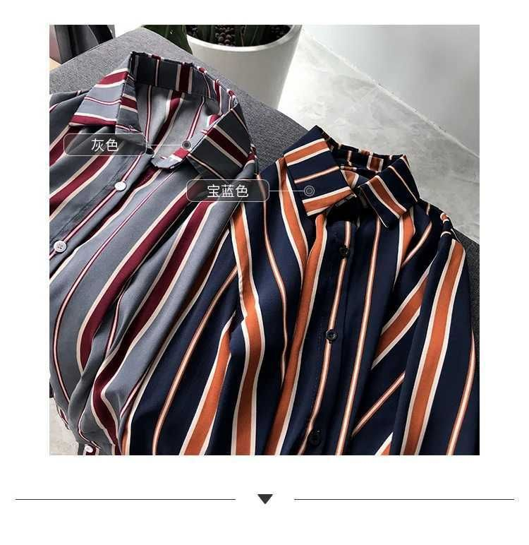 Hanji - Blouse met lange mouwen en strepen