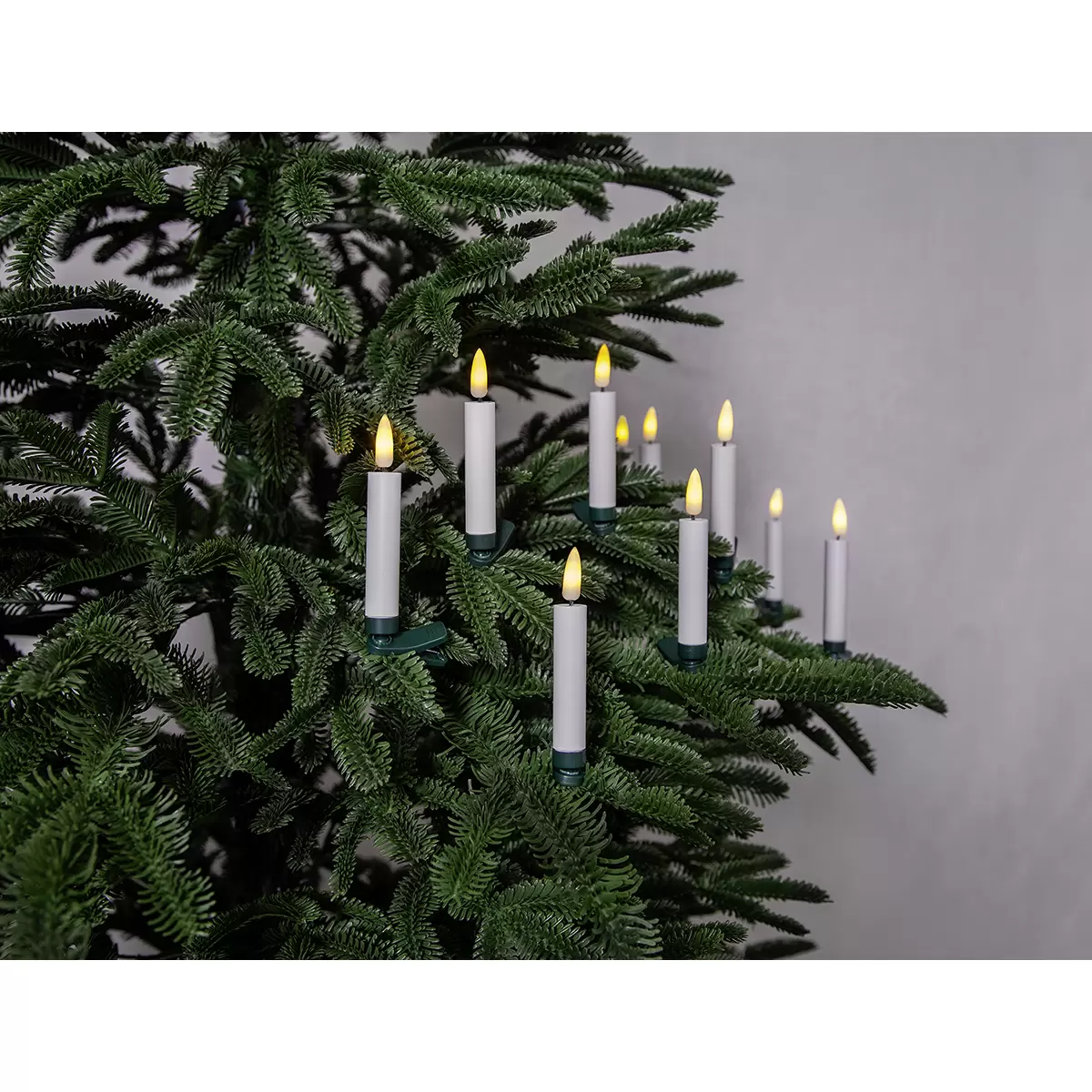 LED Baumkerze weiss