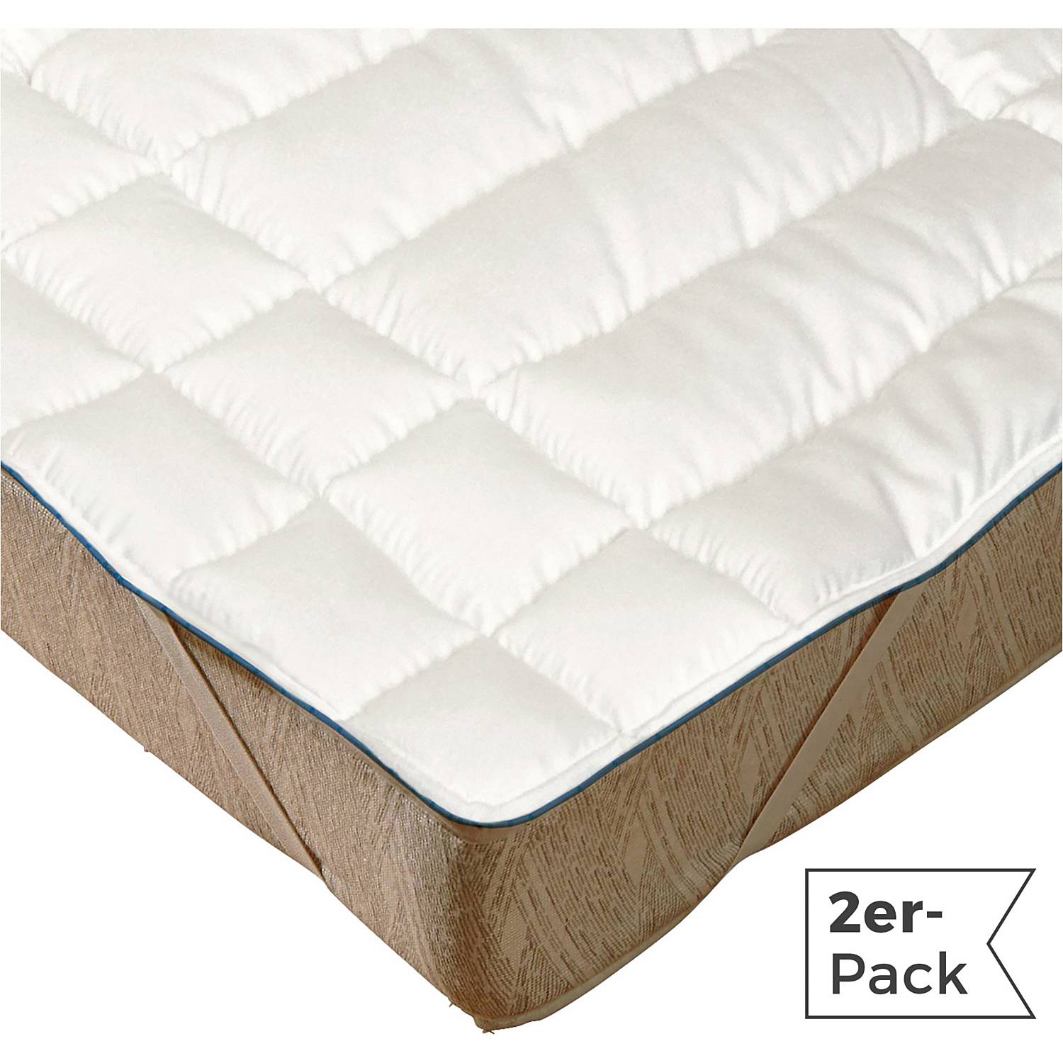 Irisette Schafschurwoll Matratzen-Spannauflage im 2er-Pack