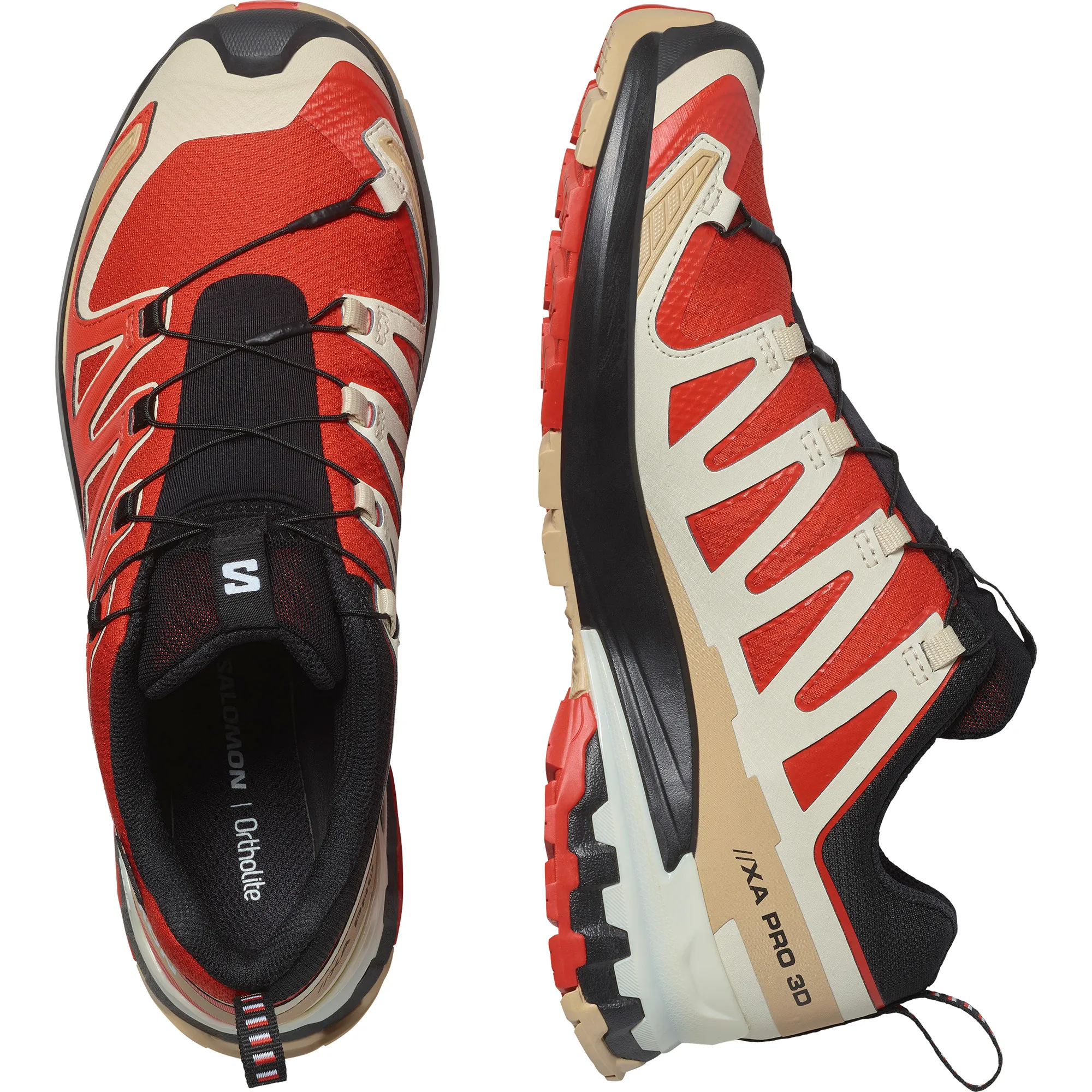 Salomon Men's XA Pro 3D V9 GORE-TEX Aurora Red/Safari/White
