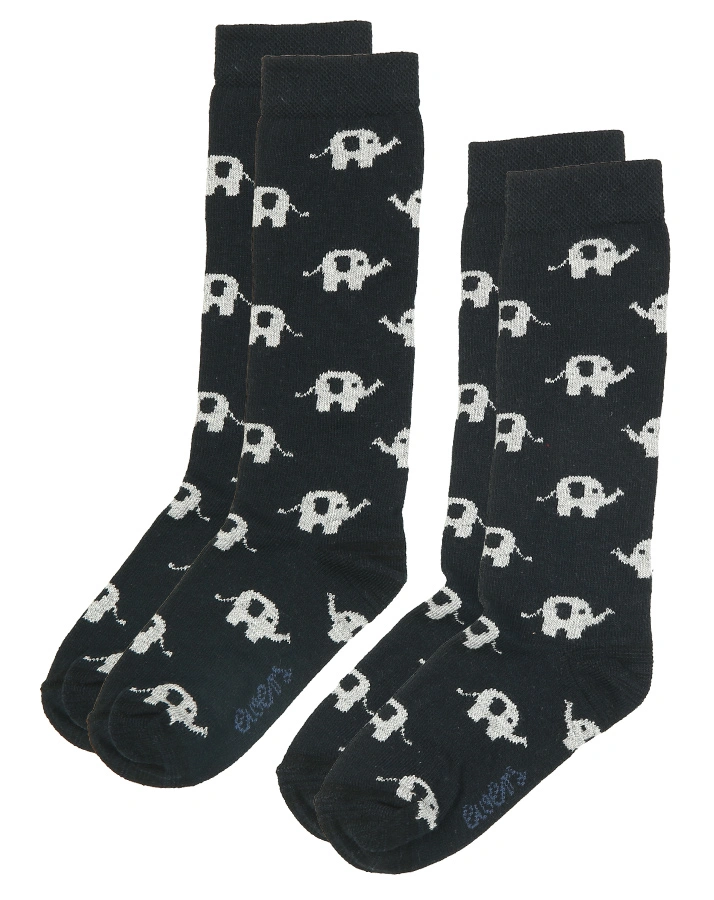Kniestrümpfe ELEFANTEN 2er-Pack in navy