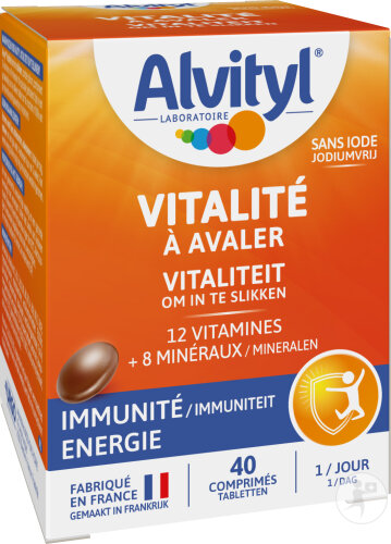 Alvityl Vitalité À Avaler 40 Comprimés