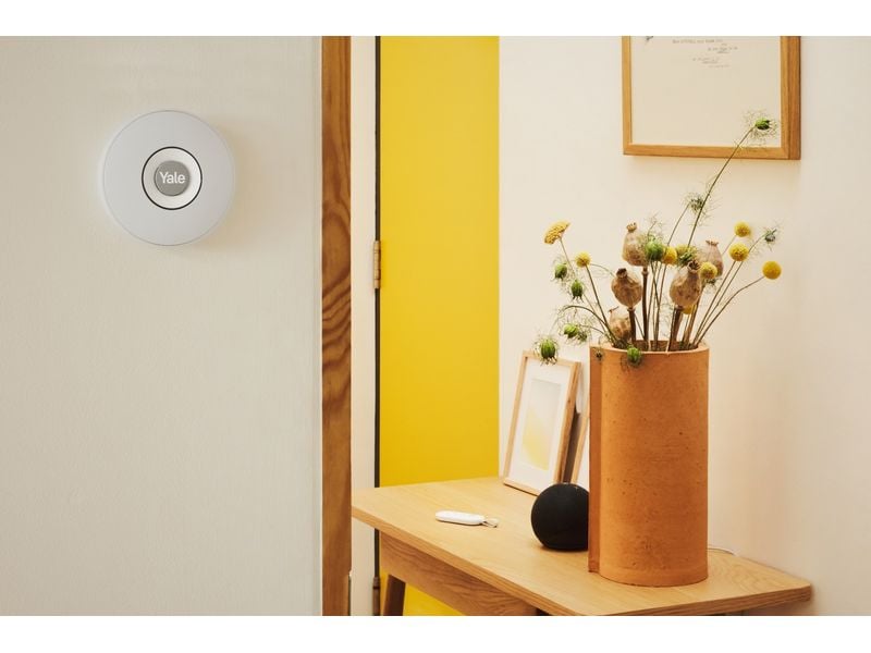 Yale Sirene Smart Alarm Indoor Weiss Einstellbare Innensirene mit einer Lautstärke von bis zu 85 dB