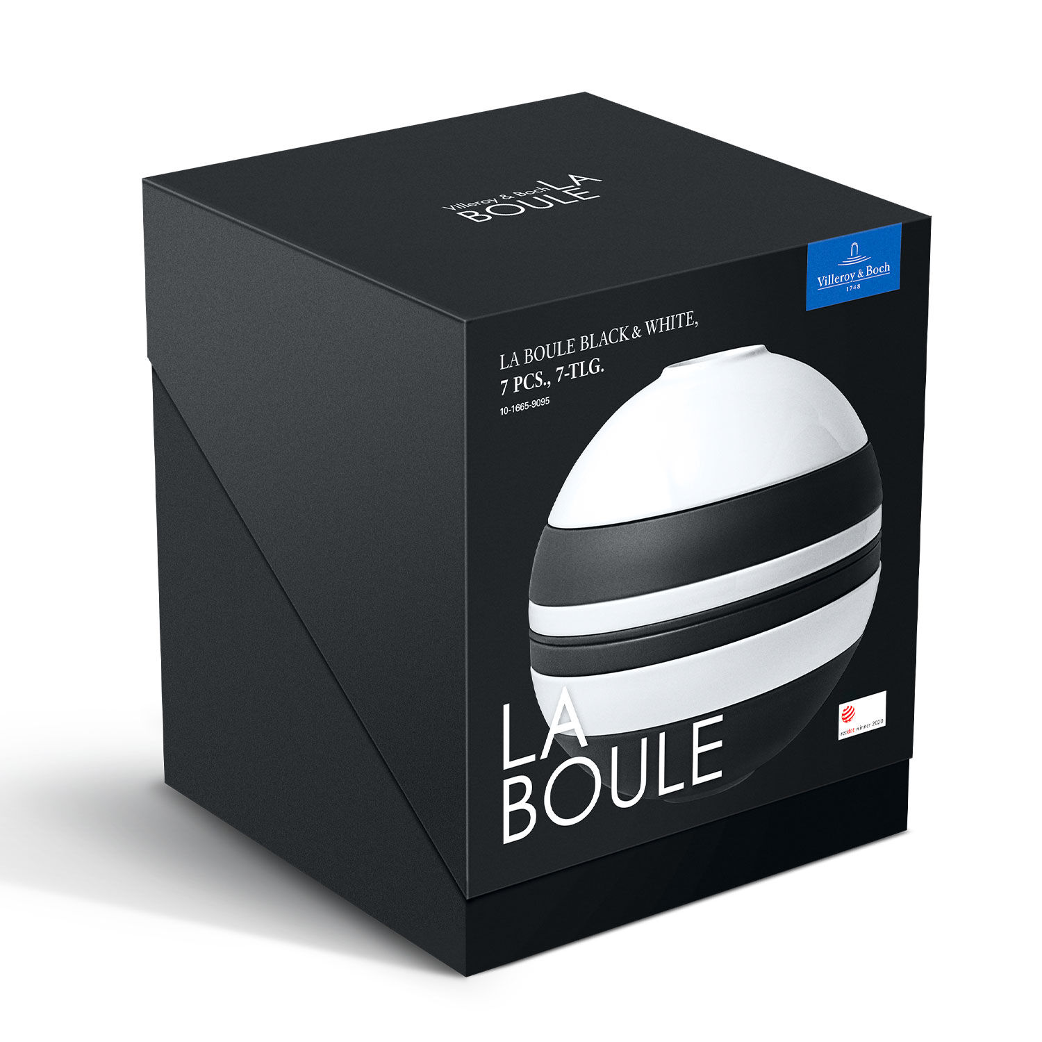 La Boule Dinnerware set Black, Premium Porcelain