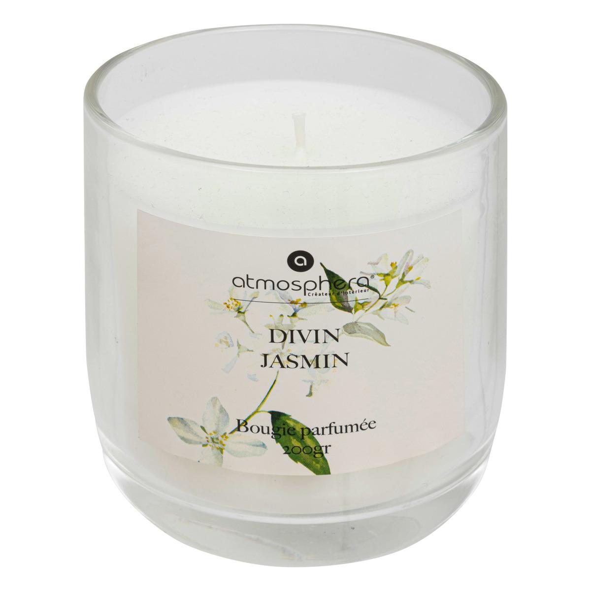 BOUGIE PARFUMEE OUDY 200G POT VERRE JASMIN
