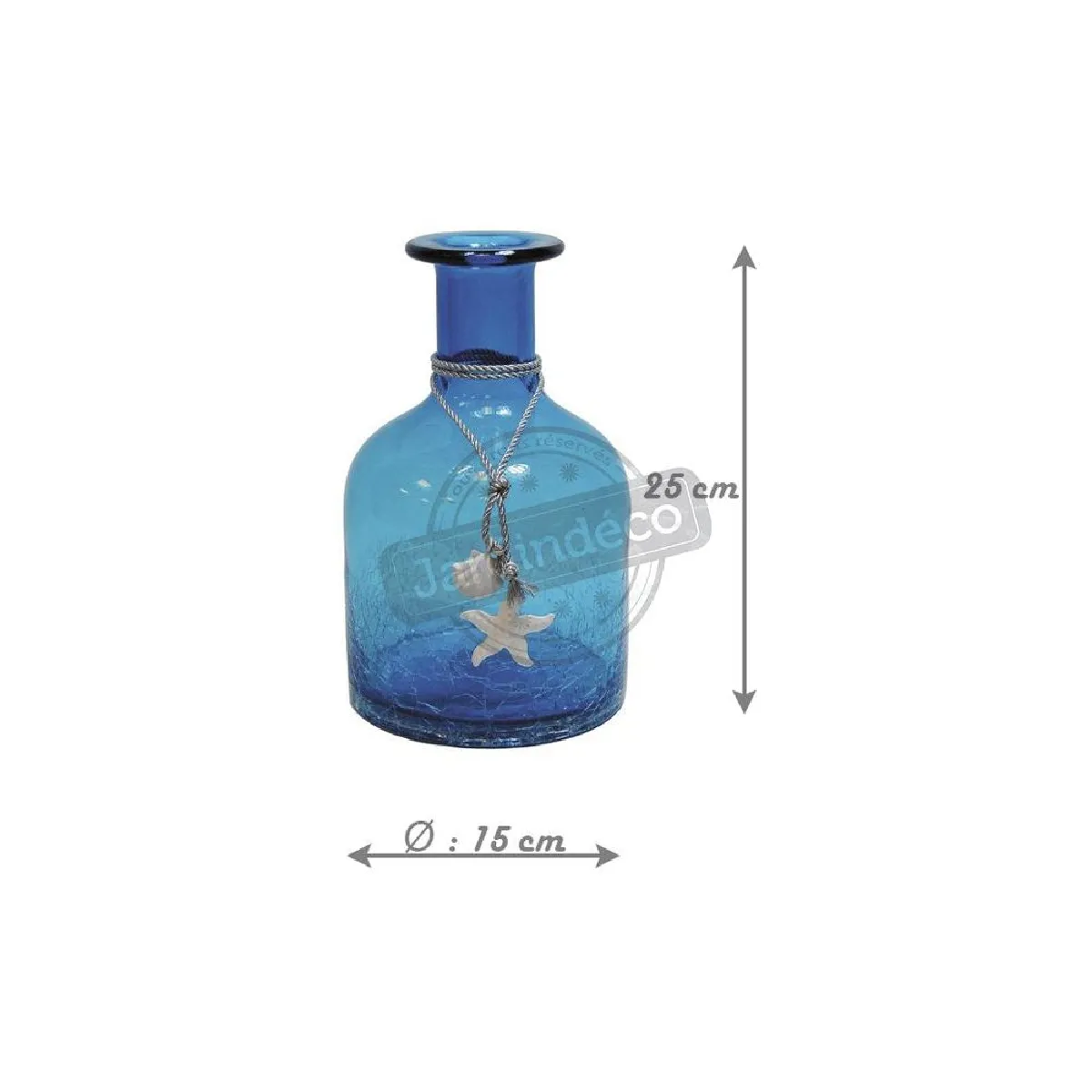 Vase Petite Bouteille Aubry Gaspard Bleu