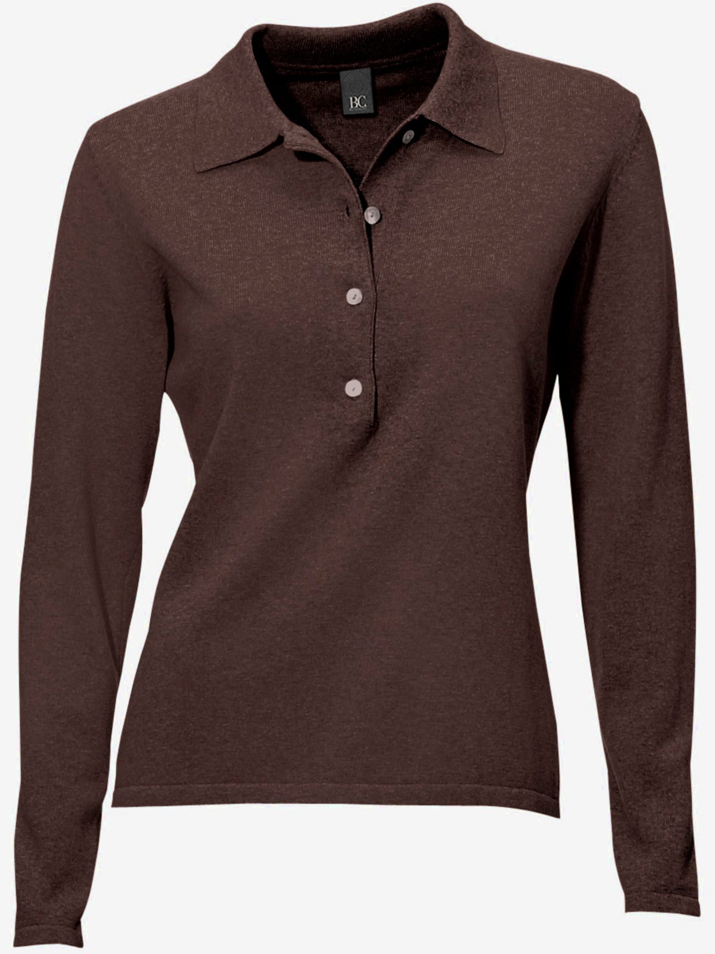 Pull polo style polo classique avec patte de boutonnage et boutons