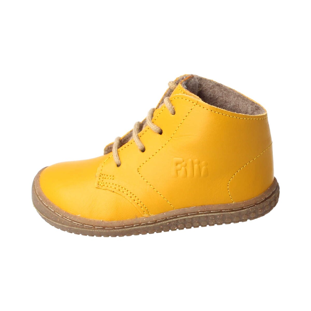 B2021222-F4 SOFT-TOE bio nappa mustard wool fleece Weite/M