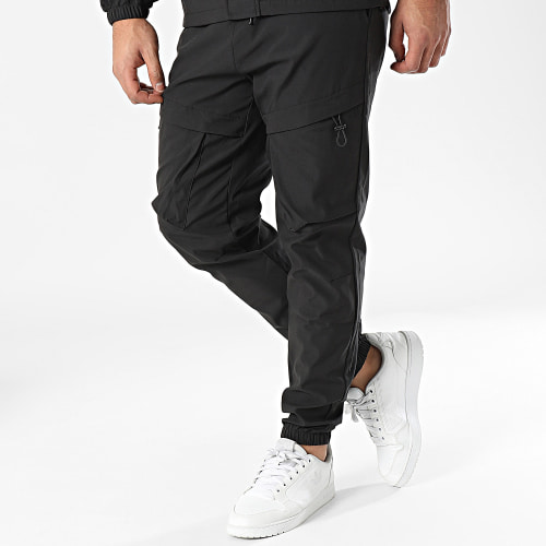 Ensemble Veste Zippée Et Pantalon Cargo Noir