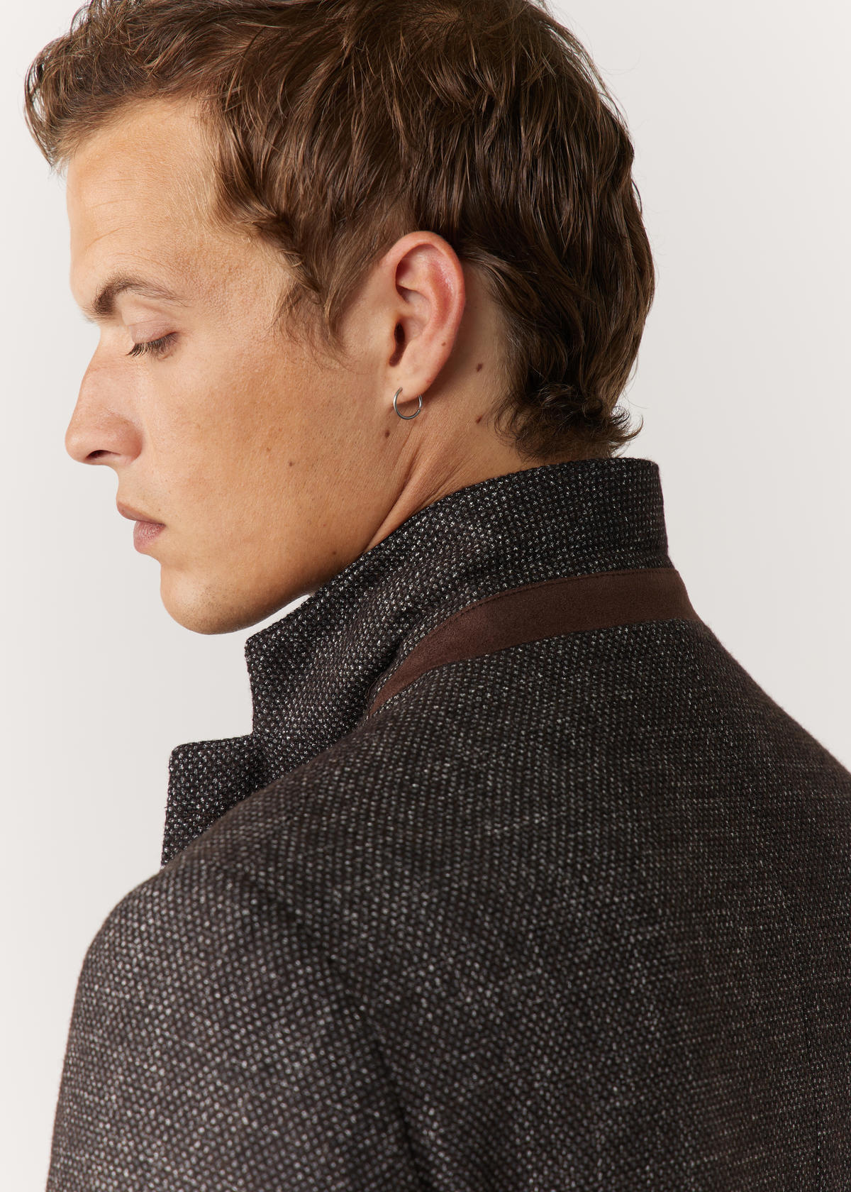 Veste casual Regular unie marron glacé