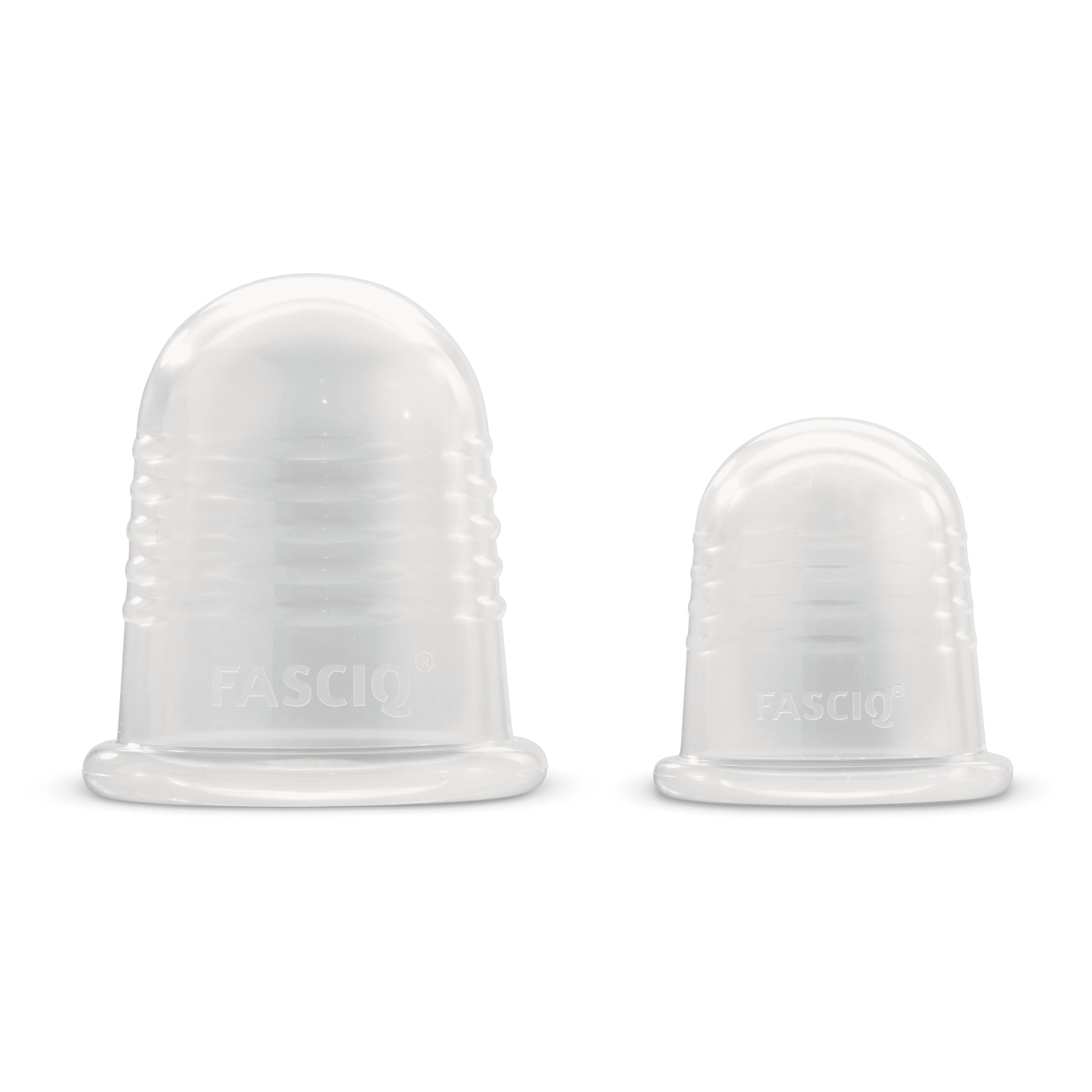 FASCIQ® Silikon Schröpfkopf L + S, Massage cuppingset