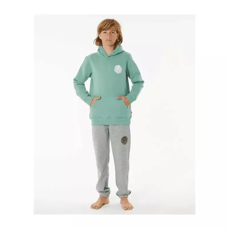 Sweat junior RIPCURL Wetsuit Icon Hood-Kid Dusty Green 12