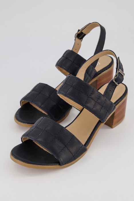 Leder-Sandaletten, Lederfutter, Weite H