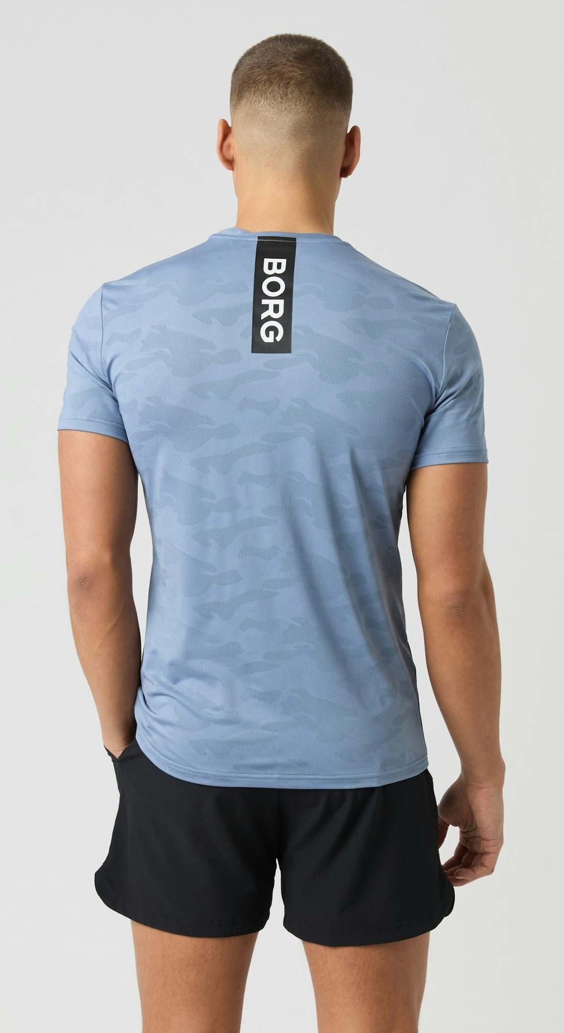 Borg Performance T-Shirt Herre BL024/Stonewash