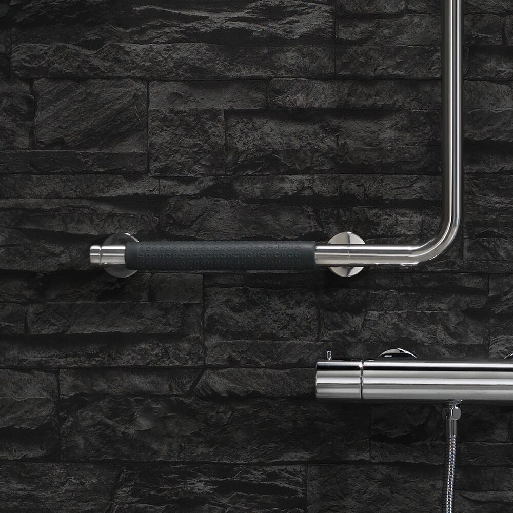 Geesa Comfort & Safety douchestang met wandbeugel rechts chroom