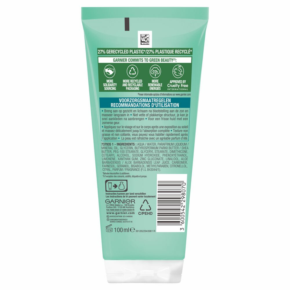 Garnier Ambre Solaire Aftersun Melk Reisformaat100 ml