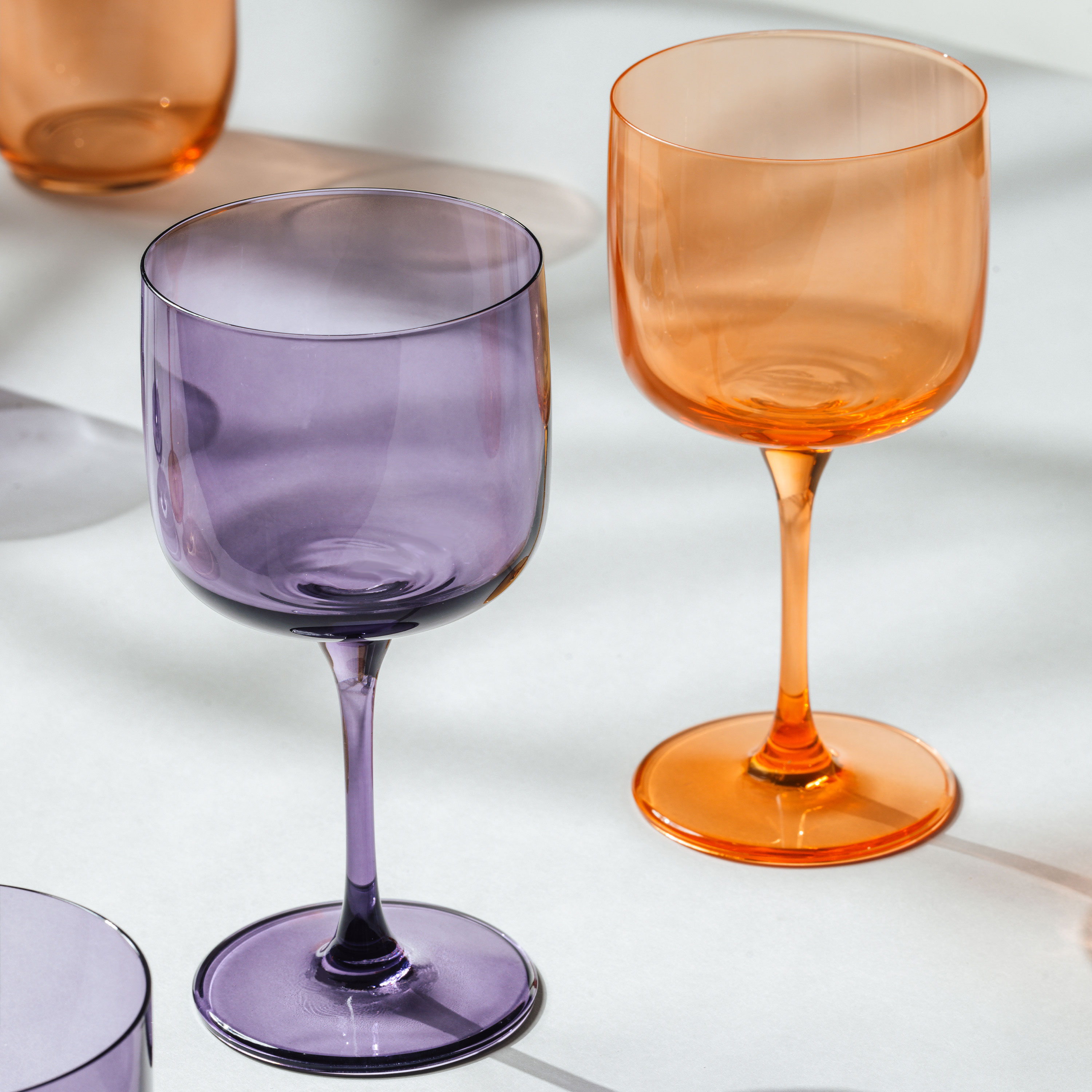 Like Glass Wine glass Orange, 6.8 oz, crystal glass