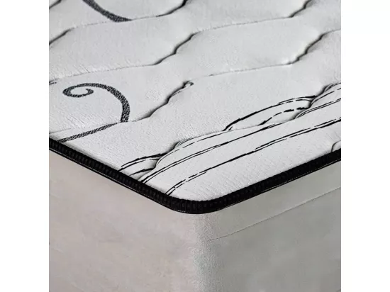 Matelas réversible NELIA 180x200 cm, mousse haute densité, indépendance du couchage, avec face été/hiver, épaisseur 24 cm