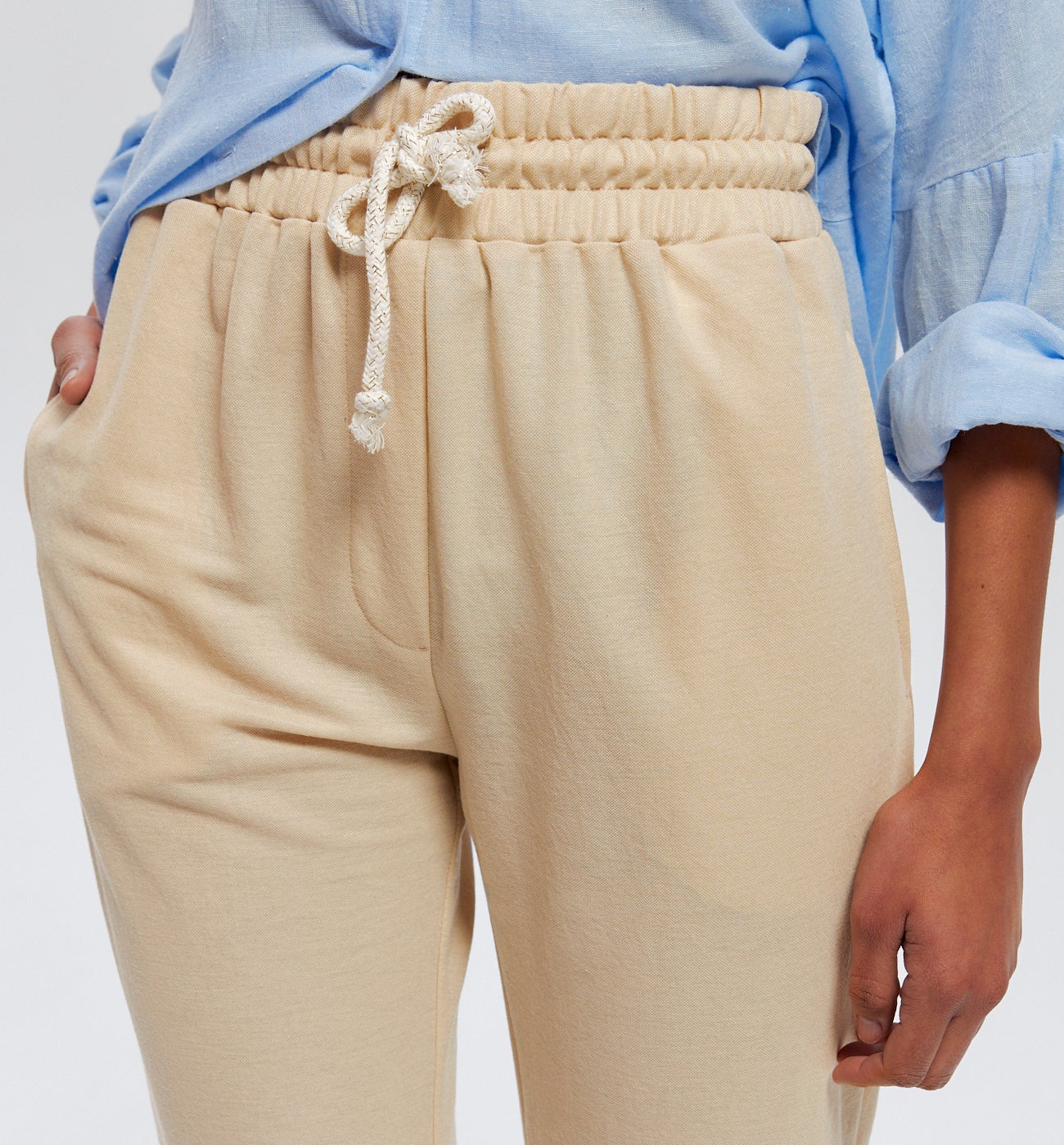 Jogpant uni Femme - Ecru