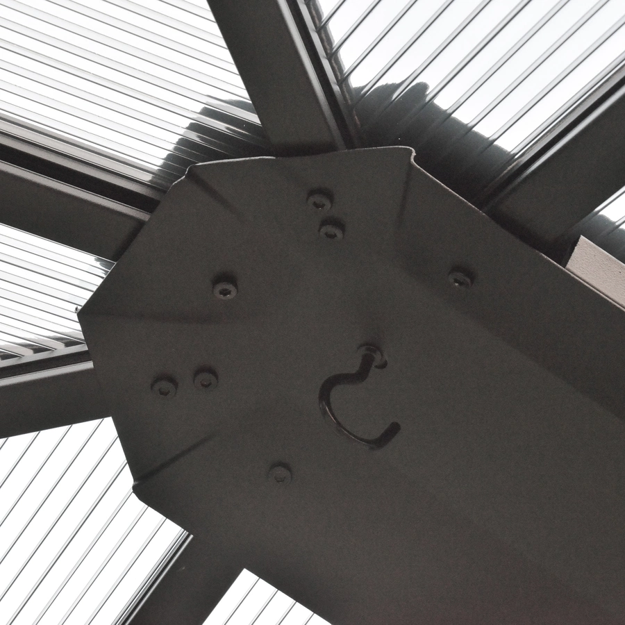 Outsunny Pavillon mit zwei unterschiedlichen Wandarten bunt