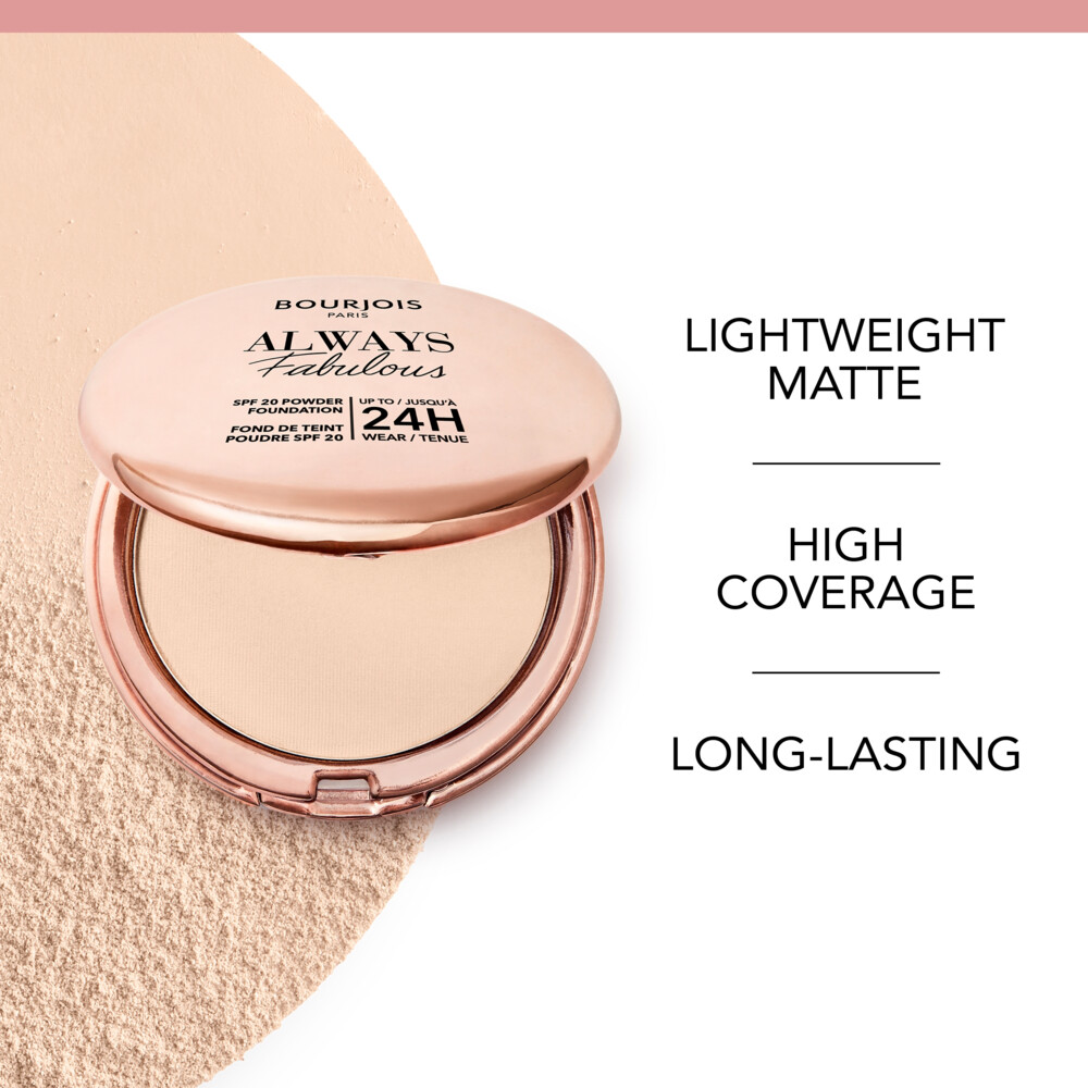 Bourjois Always Fabulous Compact Foundation Honey 4257 gr