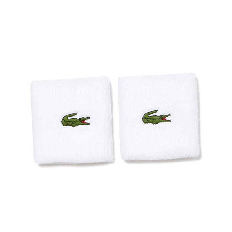 Poignets éponge Lacoste blanc