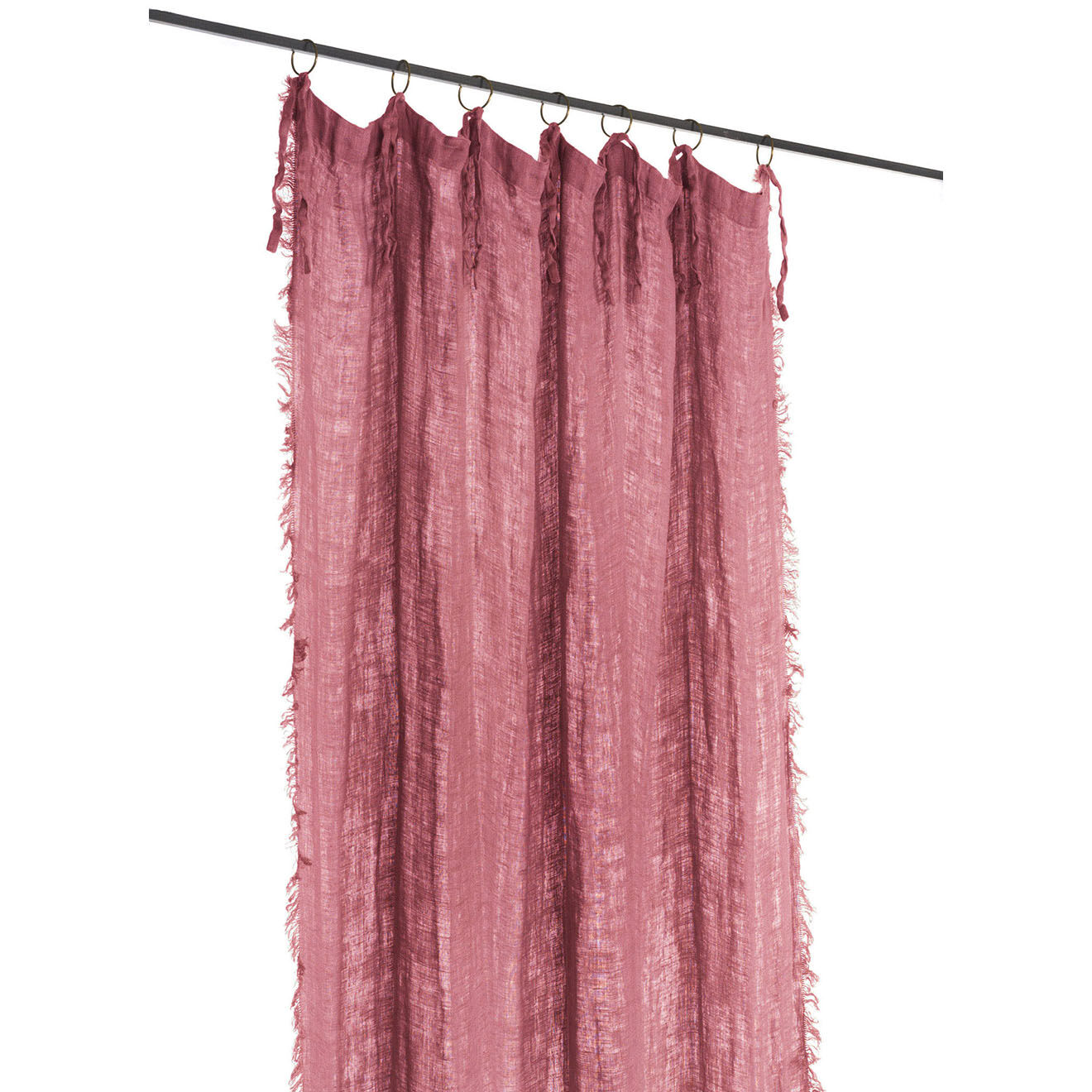 En Fil d'Indienne Voilage Double carmin - 140x280 cm