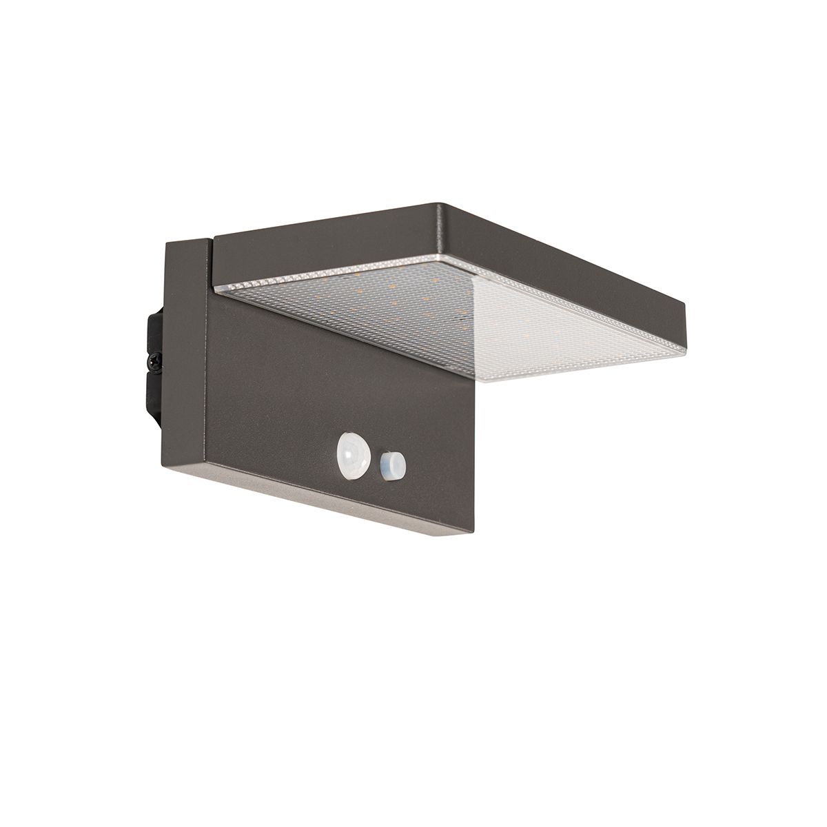 Buiten wandlamp donkergrijs incl. LED en dimlicht op solar - Sunnie