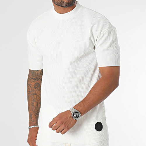 Ensemble Tee Shirt Et Pantalon Jogging Blanc