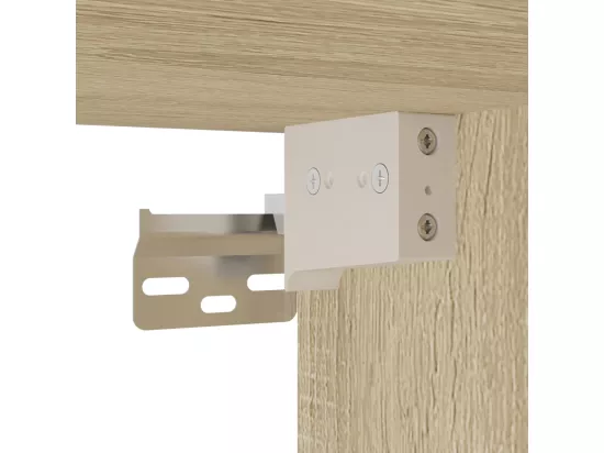 Armoire d'évier Chêne sonoma 60x38,5x46 cm Aggloméré
