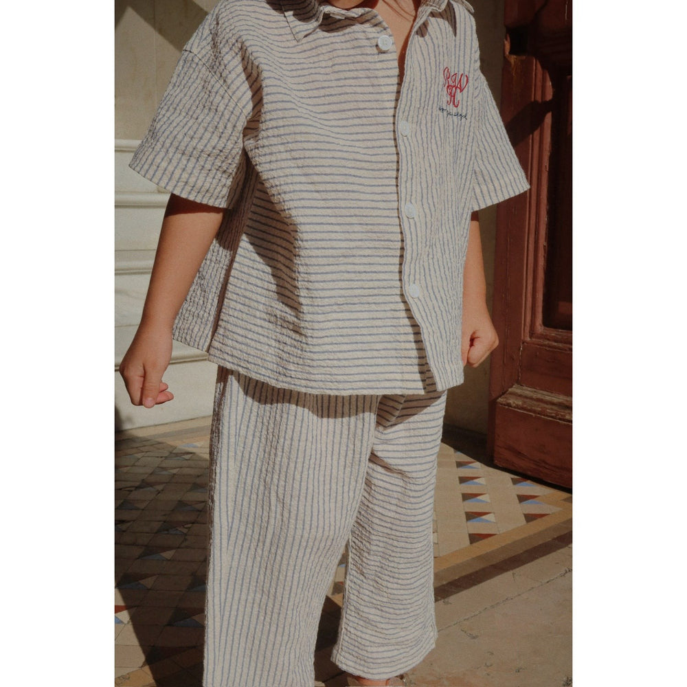 Køb Konges Sløjd Stripe Bluie RHW X KS Duo Skjorte GOTS