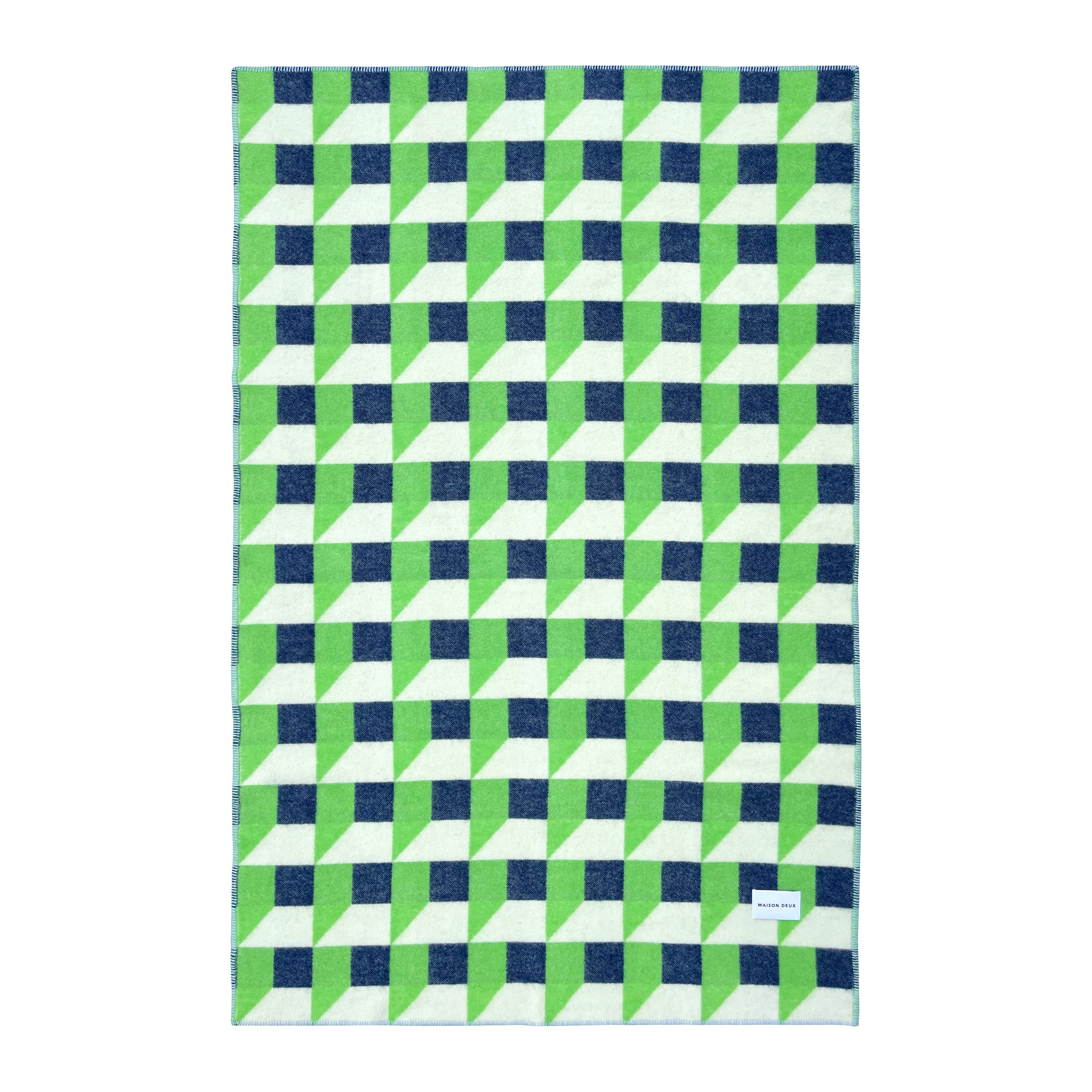 Maison Deux Cubics Plaid - Appel Navy