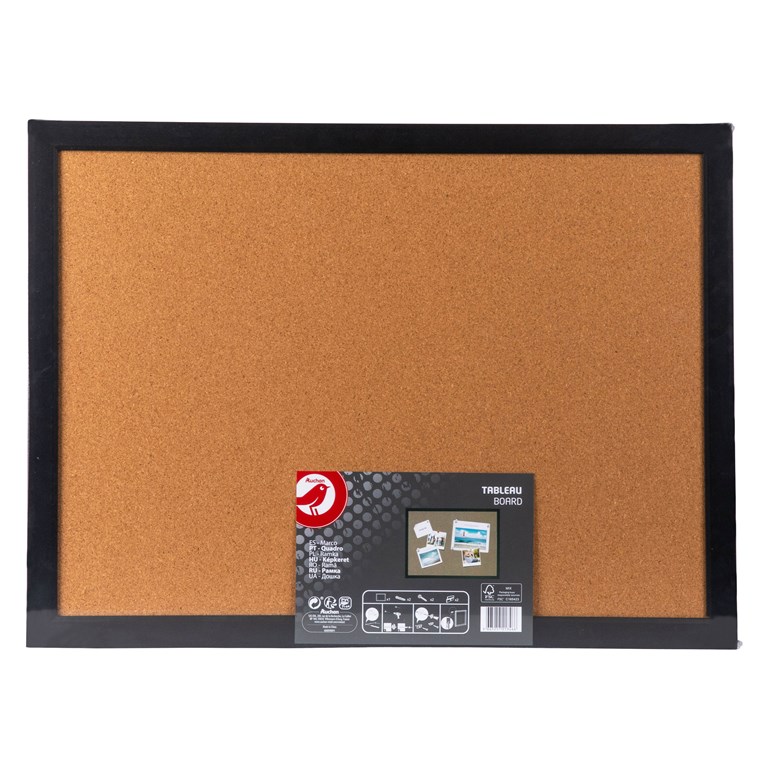 QUADRO MEMO AUCHAN EM CORTIÇA 58.4X43.2X2CM