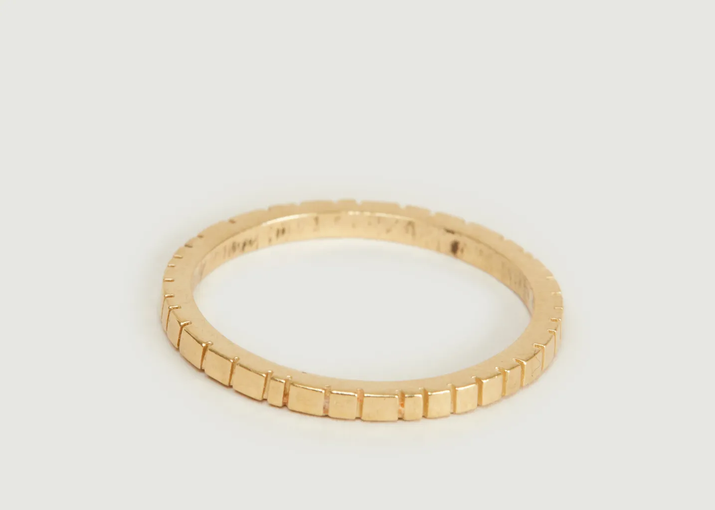 Bague en vermeil jaune Trace Monsieur