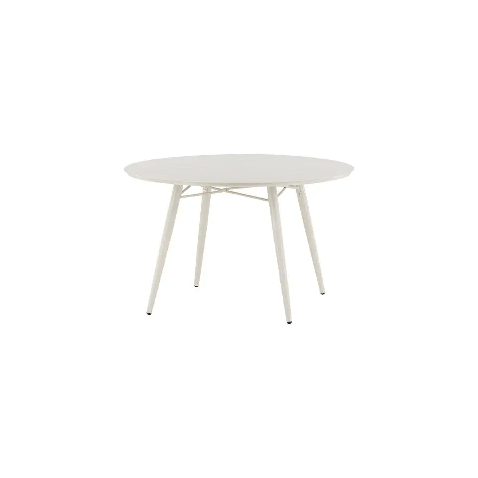 Tuintafel Beige Aluminium - 120x120x75cm - Lina