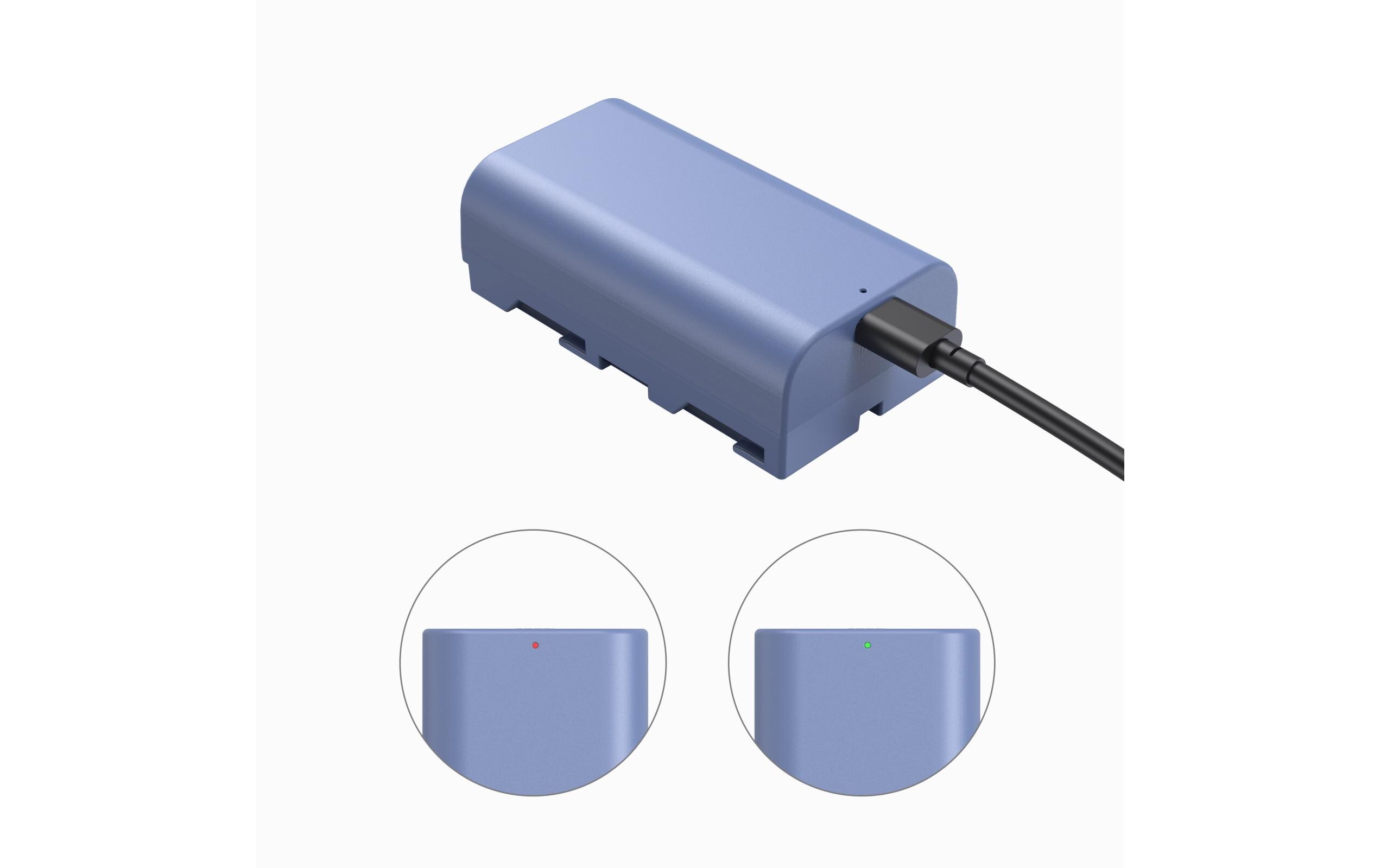 Digitalkamera-Akku NP-F550 USB-CUSB-C wiederaufladbarer Kamera-Akku