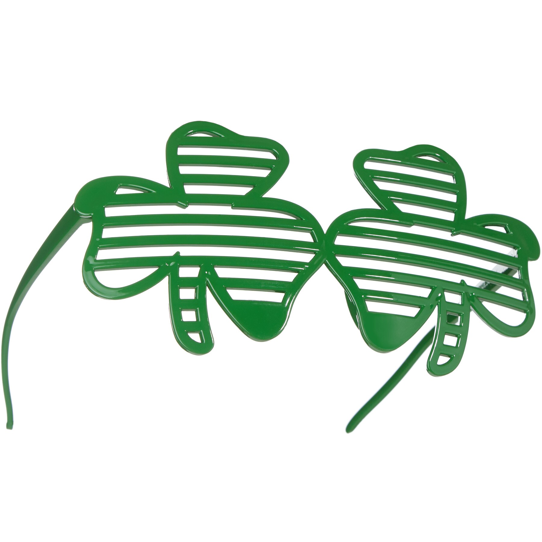 tectake® St. Patrick’s Day Spaßbrille Kleeblätter mit Streifen