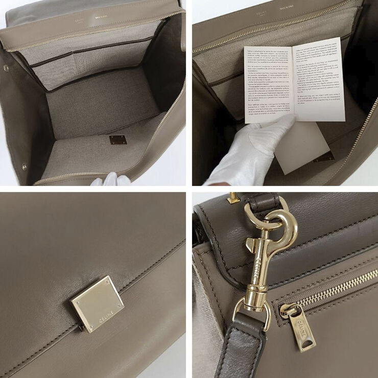 Celine Vintage Céline Trapèze Beige