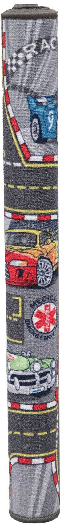 Primaflor-Ideen in Textil Kinderteppich »Spielteppich CARS« rechteckig 6,5 mm Höhe Kurzflor, Strassen-Spiel-Teppich, Motiv Autos, Kinderzimmer
