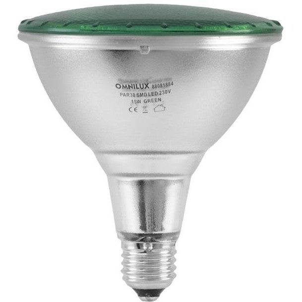 Omnilux PAR-38 230V SMD 15W E-27 LED groen