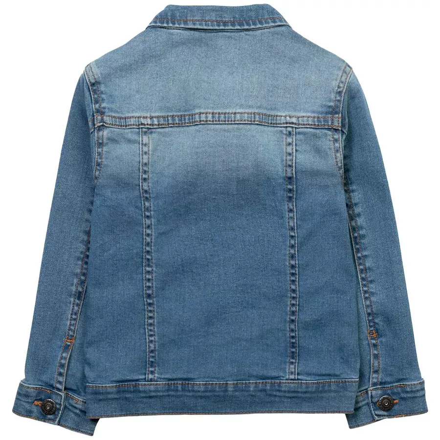 MINOTI Jeansjacke mit Aufnähern Denim-Hellblau