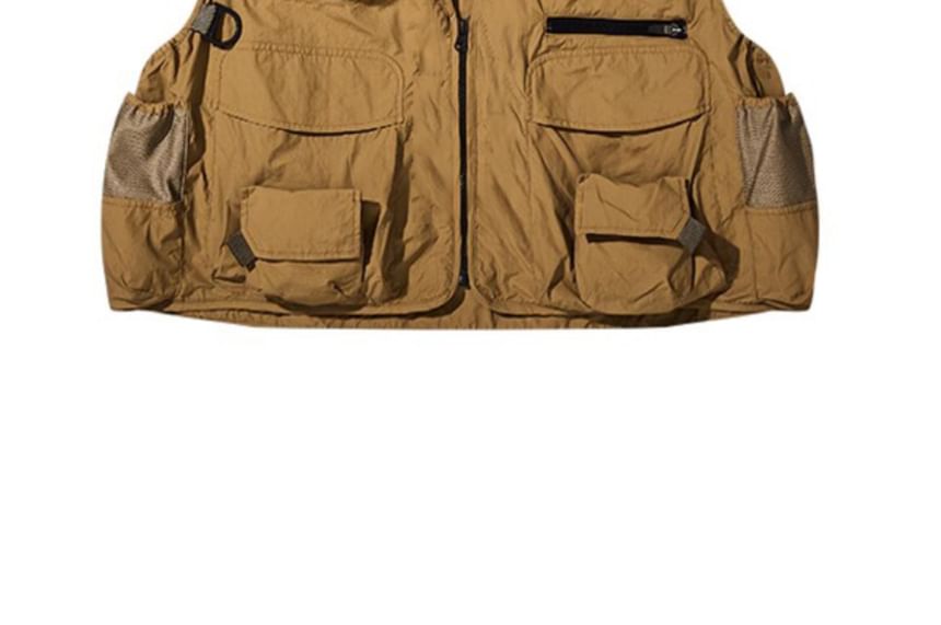 Zentrus - V-hals effen vest met zakken