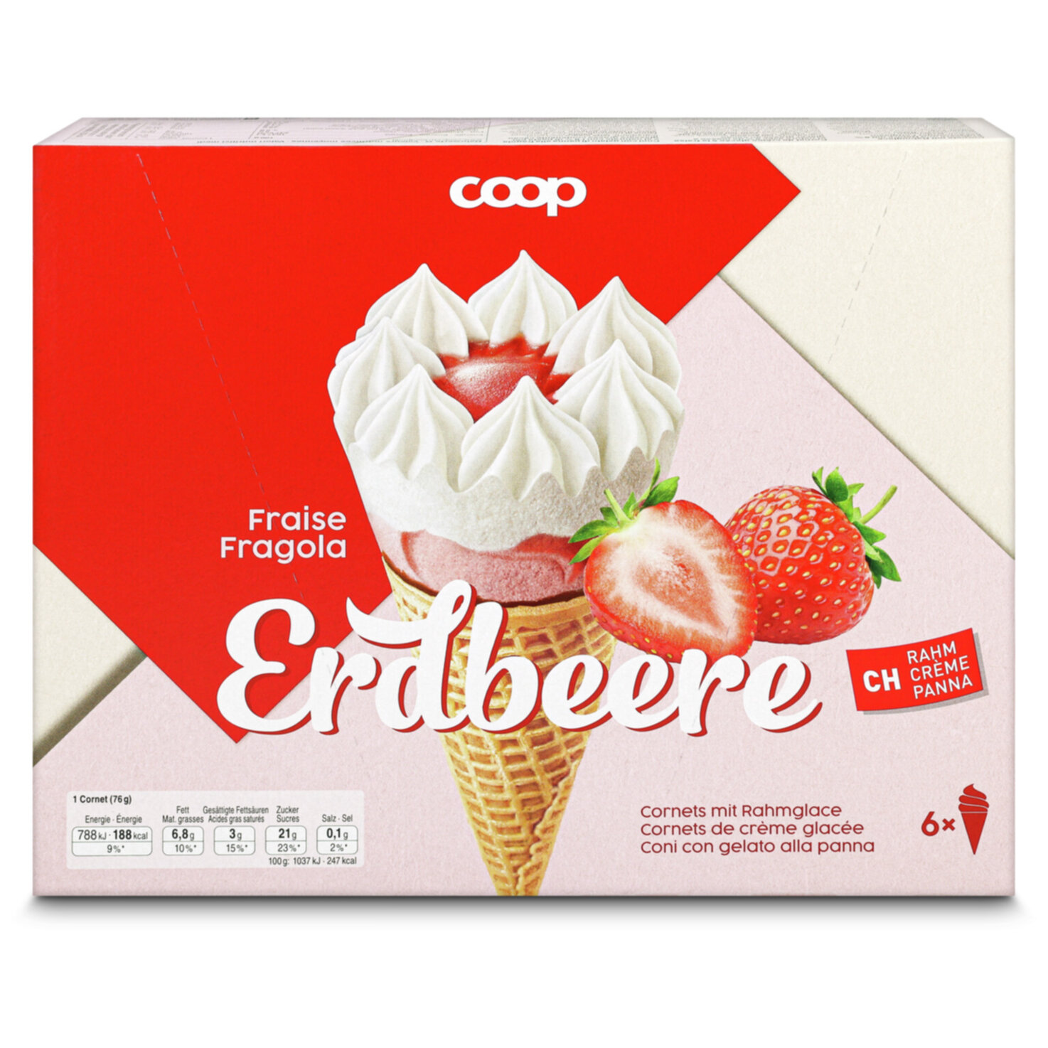 Cornet Erdbeer 6x125ml